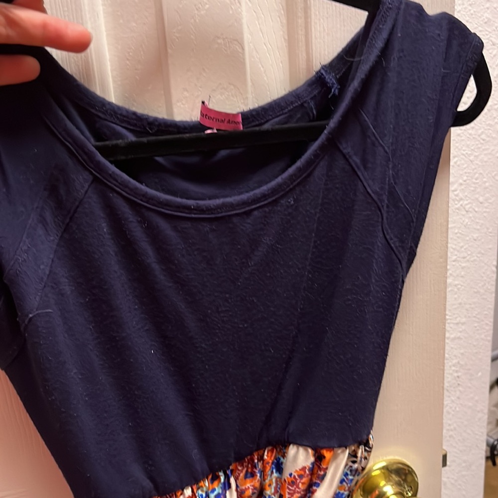 Nordstrom- Maternal America Maternity Dress- Gently used.  Silk type skirt - Picture 5 of 7